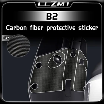 NIU B2 tartozékokhoz 6D szénszálas védelem autó matrica karosszéria dekoráció matrica vízálló film autó matrica tartozékok