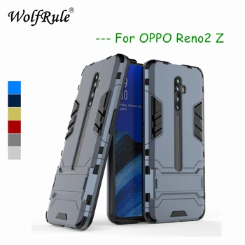 Oppo Reno2 Z tok fedél puha gumi + műanyag kitámasztó tok Oppo Reno2 Z tokhoz Telefonhéj Oppo Reno2 Z Funda 6.53