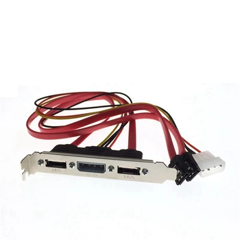 PC DIY SATA - ESATA és 4Pin IDE Molex Power PCI konzol bővítőhely kábel teljes magasságú profil külső merevlemezhez