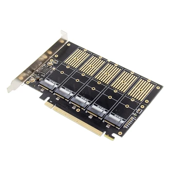 PCIe 5 portos M.2 SSD bővítőkártya kulcs B NGFF SSD Számítógép alaplap Szilárdtestalapú meghajtó bővítőkártya