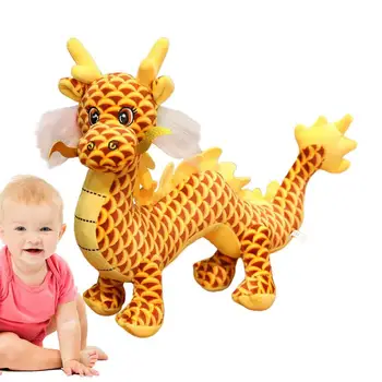 Plüss sárkány Kínai sárkány 2024-es év Sárkány plüssállatos játék születésnapokra Karácsony Gyermeknap Kínai állatöv