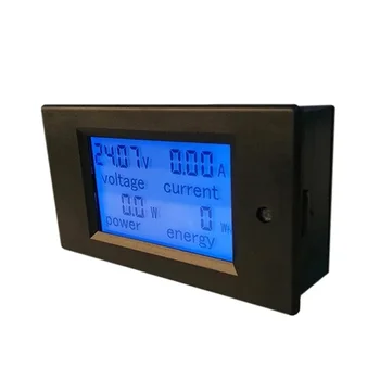 PZEM-031 digitális wattmérő voltmérő ampermérő DC 6.5-100V 4in1 LCD feszültségáram energiafogyasztás mérő