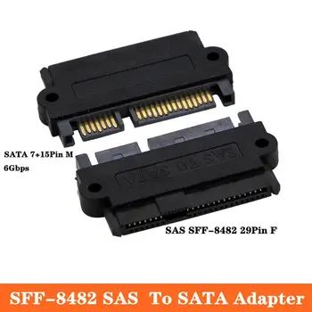 SFF-8482 SAS 29P anya SATA 22P apa adapter 90 fokos hajlítású alaplap Kis portos SAS merevlemez-kiszolgáló adapter