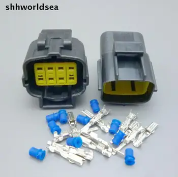 shhworldsea 8 tűs 1,8 mm-es tömített vízálló huzalozási csatlakozó automatikus csatlakozó a motor oxigénérzékelőjéhez 174984-2 174982-2