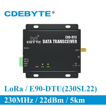 SX1262 Lora 230Mhz 22dBm 5Km tartomány 0.3k ~ 15.6kbps RS232 RS485 vezeték nélküli Lora Modem E90-DTU(230SL22)