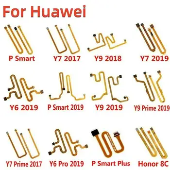 Ujjlenyomat-érzékelő szkenner Touch ID Connect home gomb Flex kábel Huawei Y6 Y7 Prime Pro 2017 Y9 2018 P Smart Plus 2019 8C készülékhez
