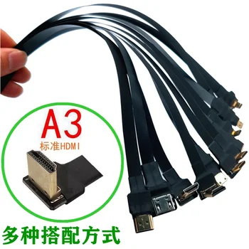 ultra dünne flache fpv HDTV-Kompatibel Kabel rugalmas mini hdtv auf micro hdtvband draht 25cm kurze fpc ffc