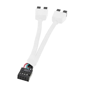 USB 2.0 9Pin osztókábel 1-2 hosszabbító árnyékolással növeli az adatátviteli sebességet és megbízható kapcsolatot biztosít