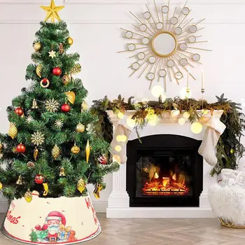 Vastag fa nyakörv ünnepi Mikulás Gnóm öv nyomtatás karácsonyfa nyakörv ünnepi beltéri dekoráció karácsonyfa gyűrű alaphuzat