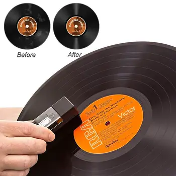 Vinyl lemeztisztító Antisztatikus tisztítókefe poreltávolító készletek lemezjátszókhoz