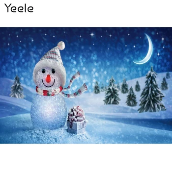 Yeele Karácsonyi téli háttér Hóemberek Hold Csillag Kisállat Baba portré Háttér Fotóhívás Fotózás Fotóstúdió Fényképészet
