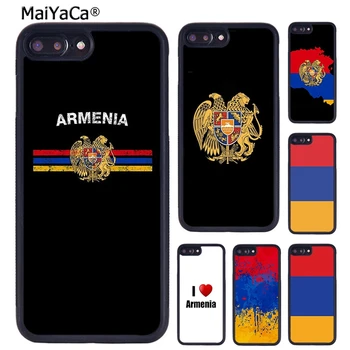 Örményország Oroszország zászló Címer Phone Case iPhone-hoz SE2020 15 14 XR XS 11 12 13 Pro MAX 6 6S 7 8 Plus coque fedőhéj