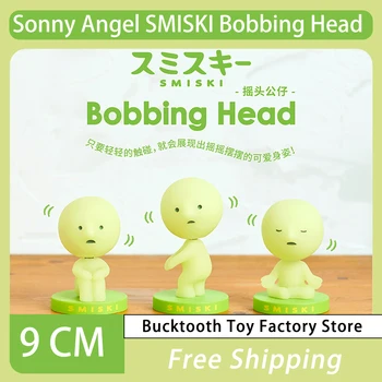 Új SMISKI Bobbing Head sorozat Anime figura baba SMISKI aranyos világító cipzár figurák Modell gyűjtemény asztali dísz gyerek játék ajándék
