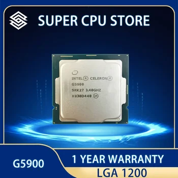 Двухъядерный процессор Intel Celeron G5900, 3,4 ГГц, двухпоточный процессор, 2 мб, 58 вт, LGA 1200